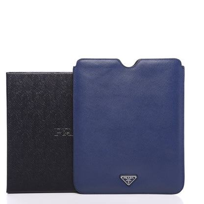 Prada Saffiano iPad Sleeve Case Cobalto 5 of 5
