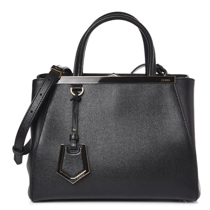 Fendi Vitello Elite Petite 2Jours Tote Black 1 of 9