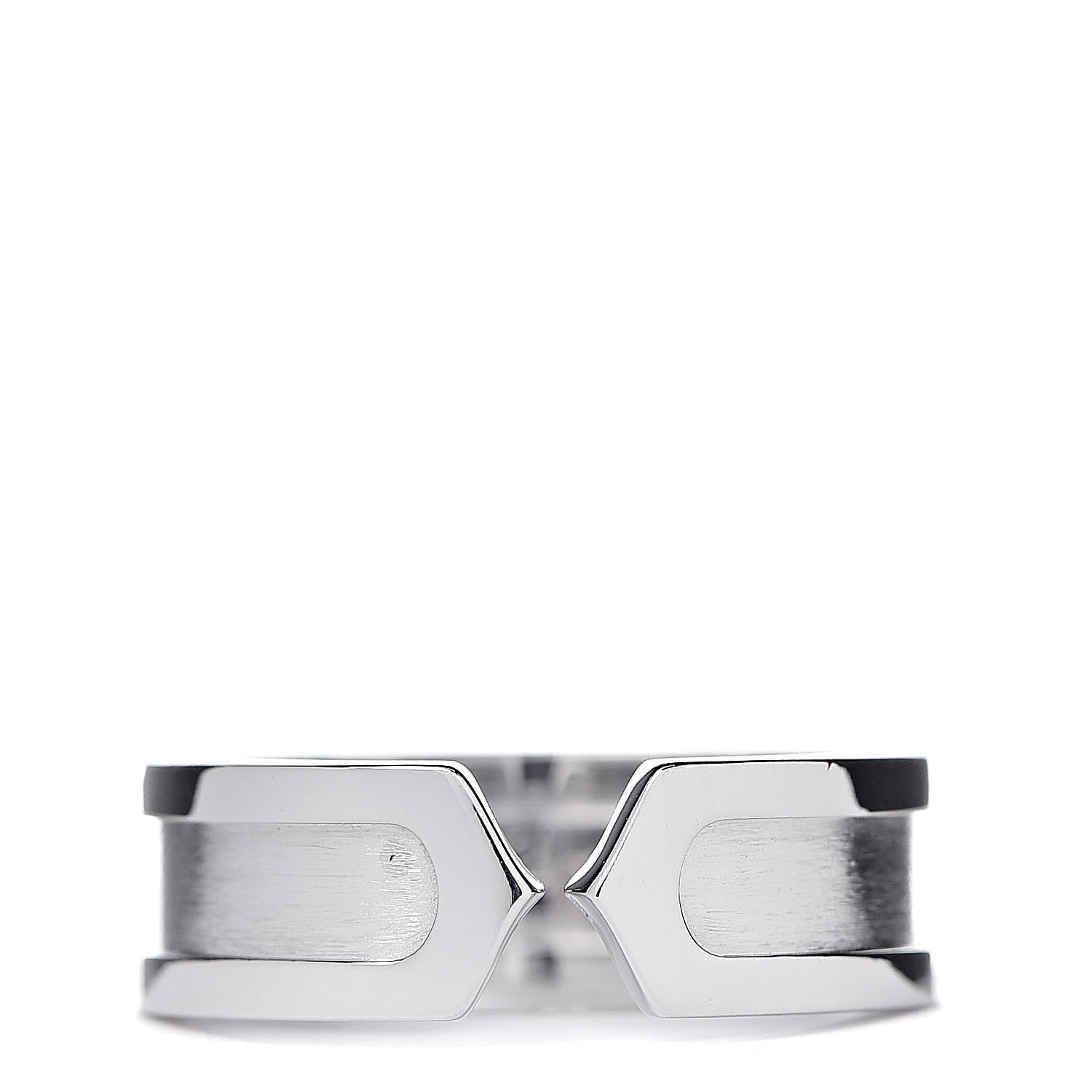 Cartier 18K White Gold 6.5mm C De Ring 54 6.75 1 of 4