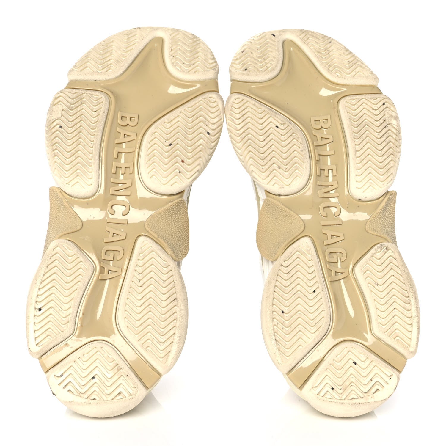 Balenciaga Fabric Mesh Womens Triple S Sneakers 39 White 6 of 8