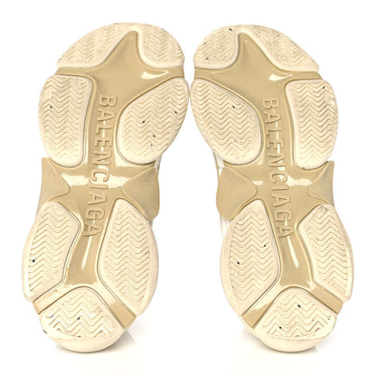 Balenciaga Fabric Mesh Womens Triple S Sneakers 39 White 6 of 8