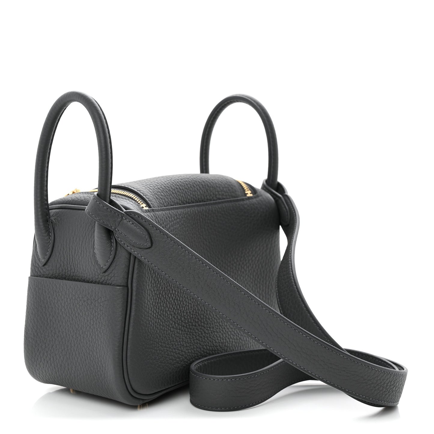 Taurillon Clemence Mini Lindy 20 Gris Misty