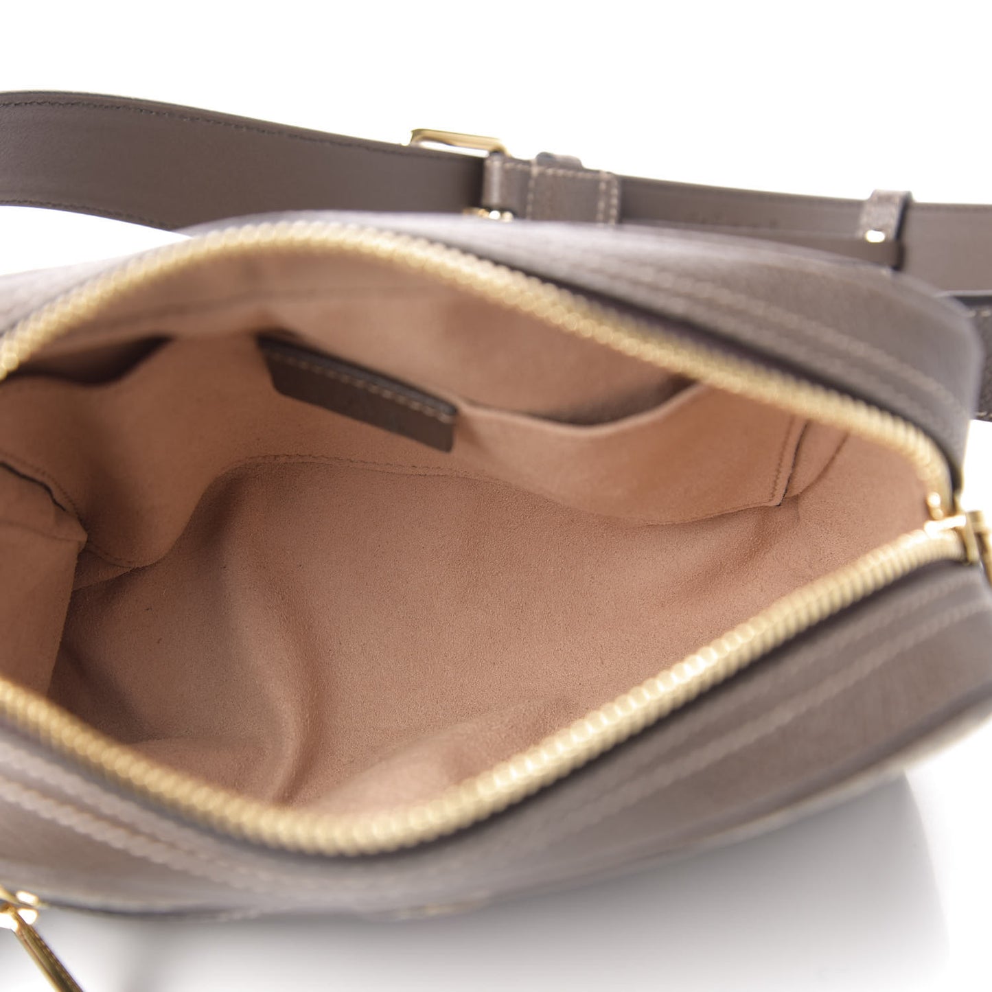 GG Supreme Monogram Web Small Ophidia Belt Bag 85 34 Dark Brown