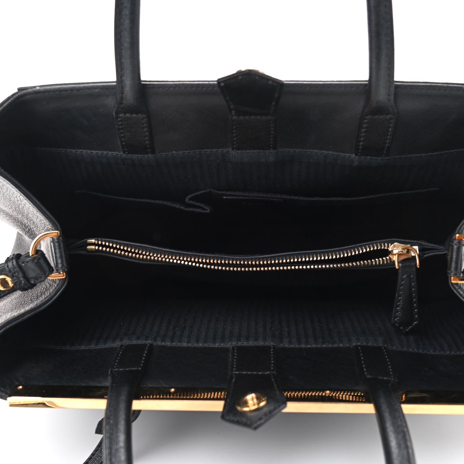 Fendi Vitello Elite Regular 2Jours Tote Black 4 of 8