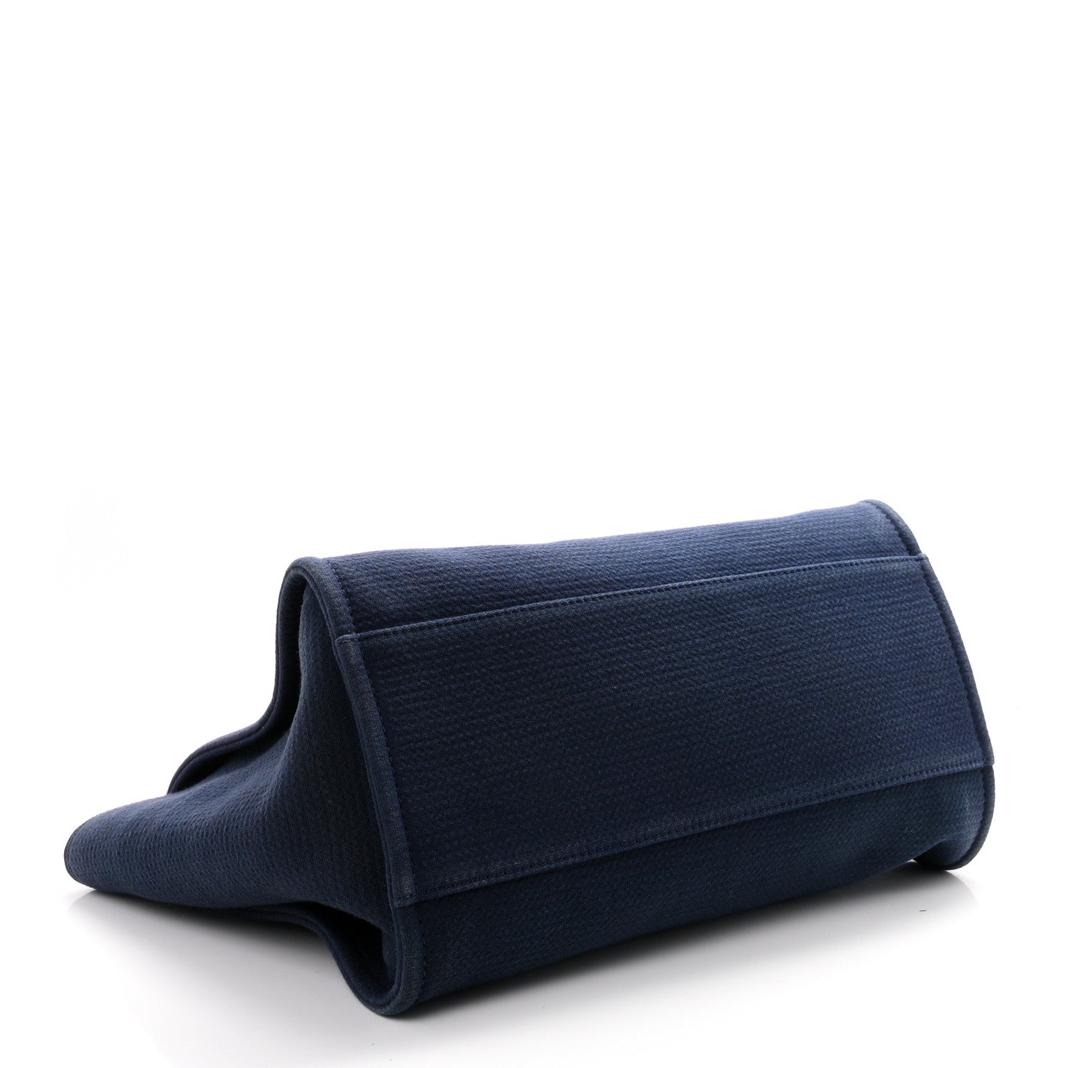 Chanel Mixed Fibers Calfskin Medium Deauville Tote Navy Blue 5 of 11