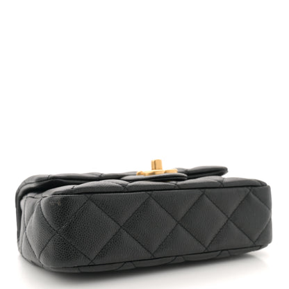 Chanel Caviar Quilted Mini Sweetheart Rectangular Flap Black 4 of 11
