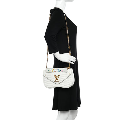 Louis Vuitton Calfskin New Wave Chain PM White 2 of 12