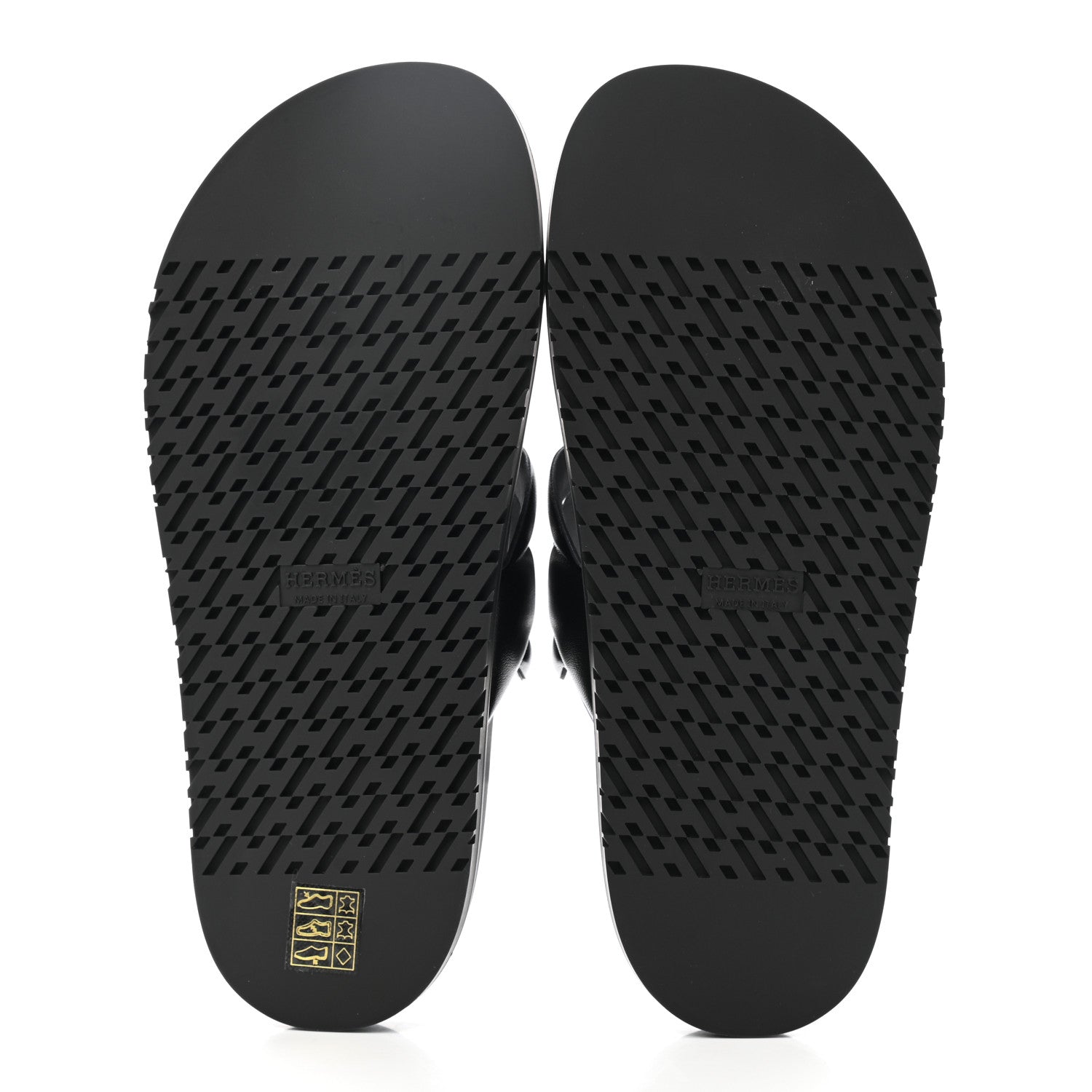 Hermes Nappa Extra Sandals 39 Black 5 of 9