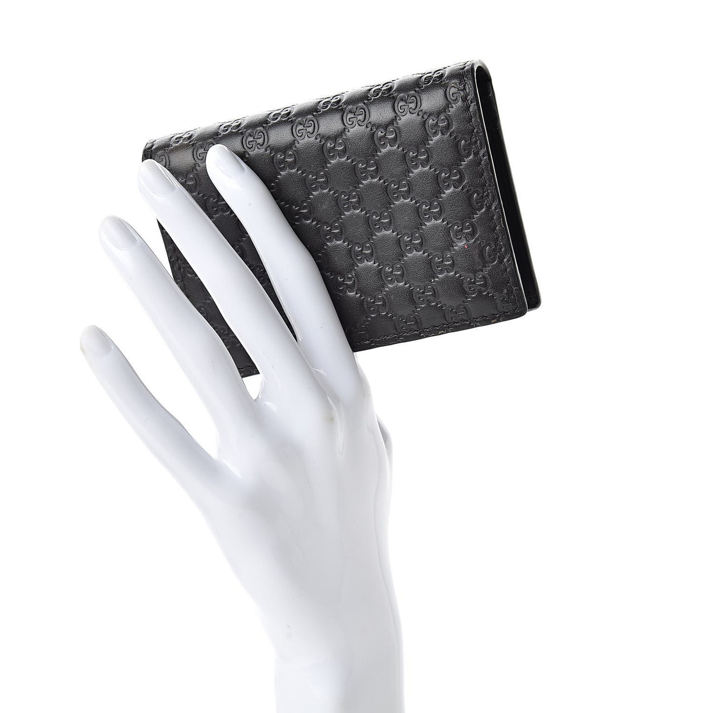 Microguccissima Card Case Wallet Black