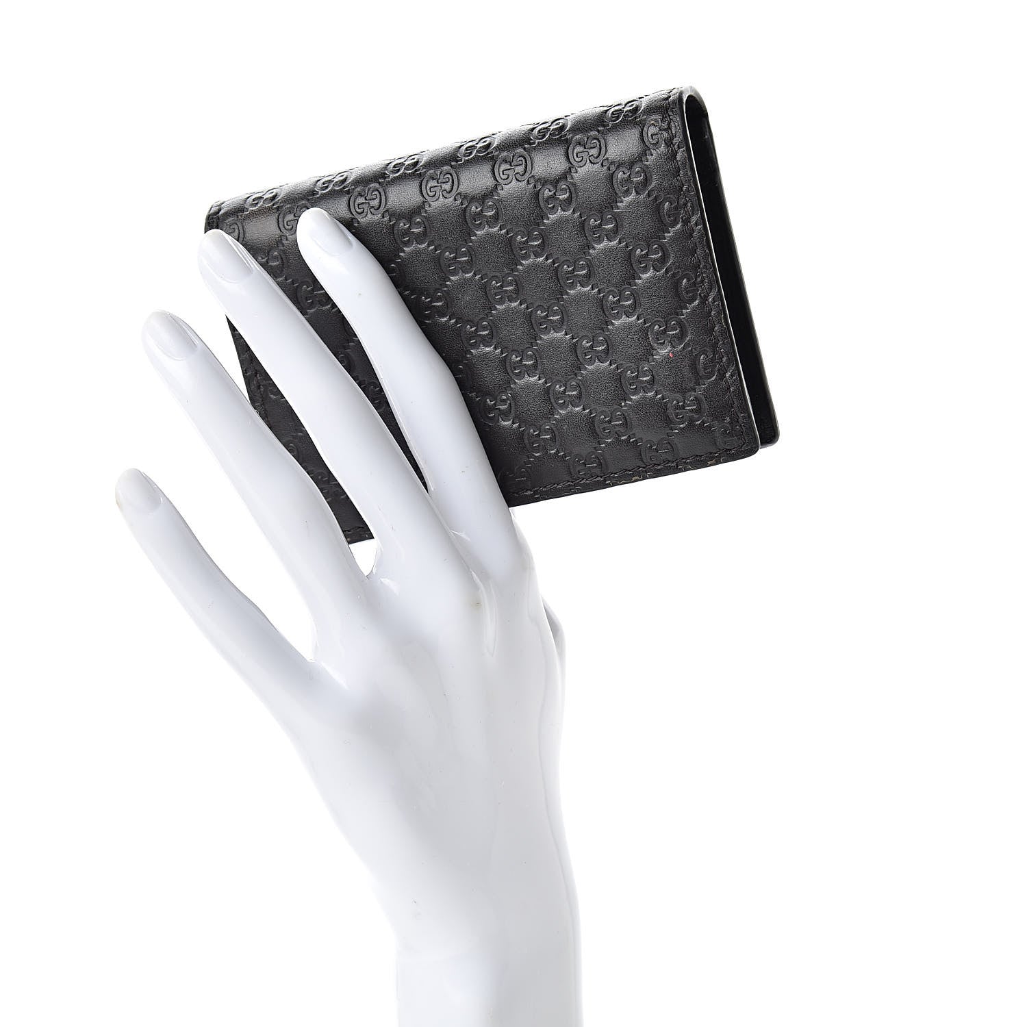 Gucci Microguccissima Card Case Wallet Black 2 of 13