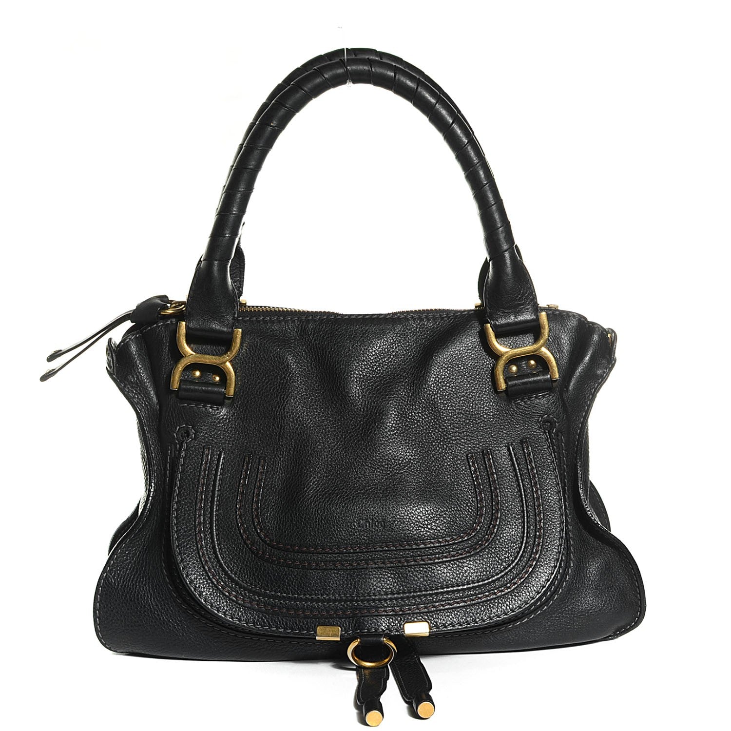 Chloe Calfskin Medium Marcie Satchel Black 1 of 9