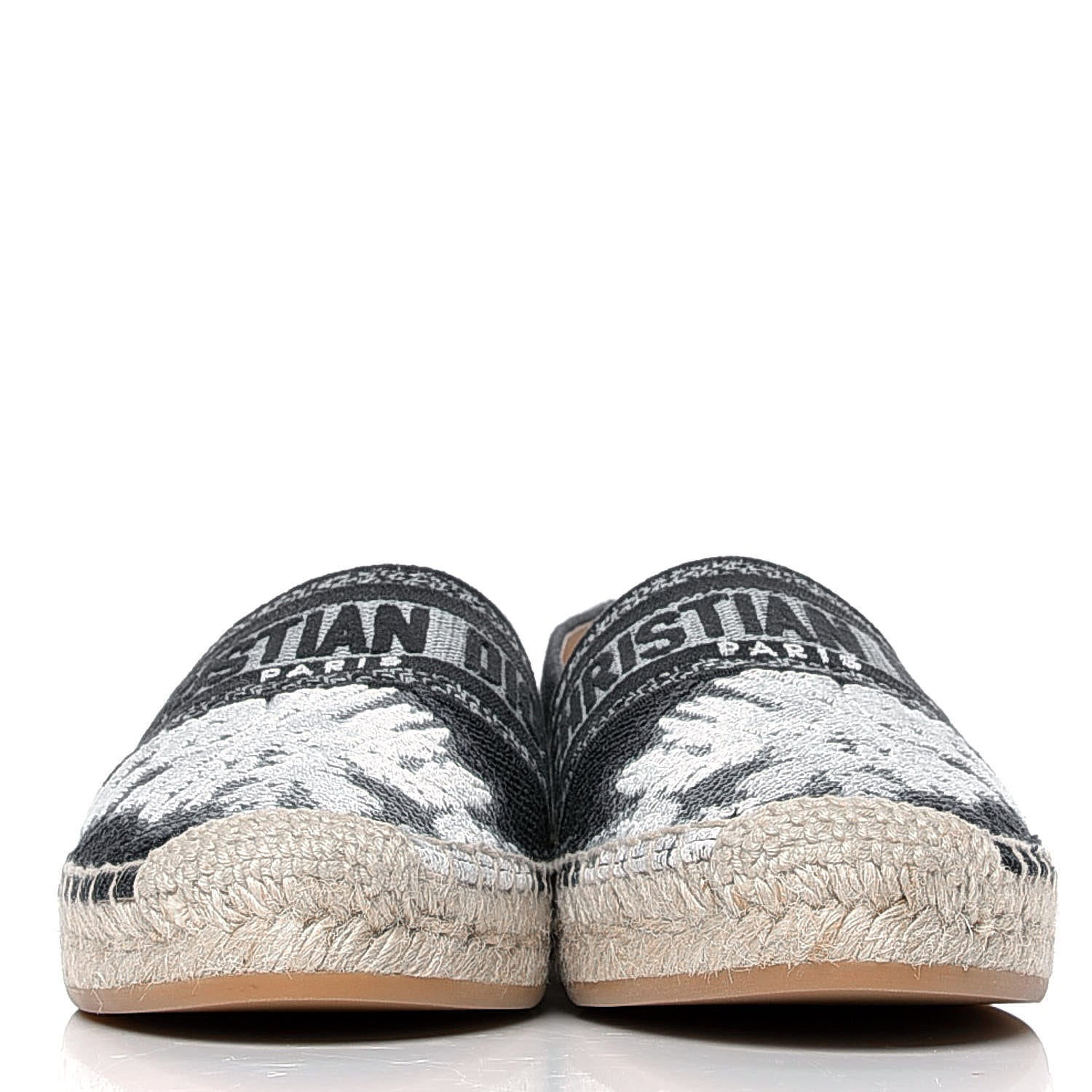 Christian Dior Canvas Tie and Dior Embroidered Granville 15mm Espadrilles 38 Denim 2 of 4