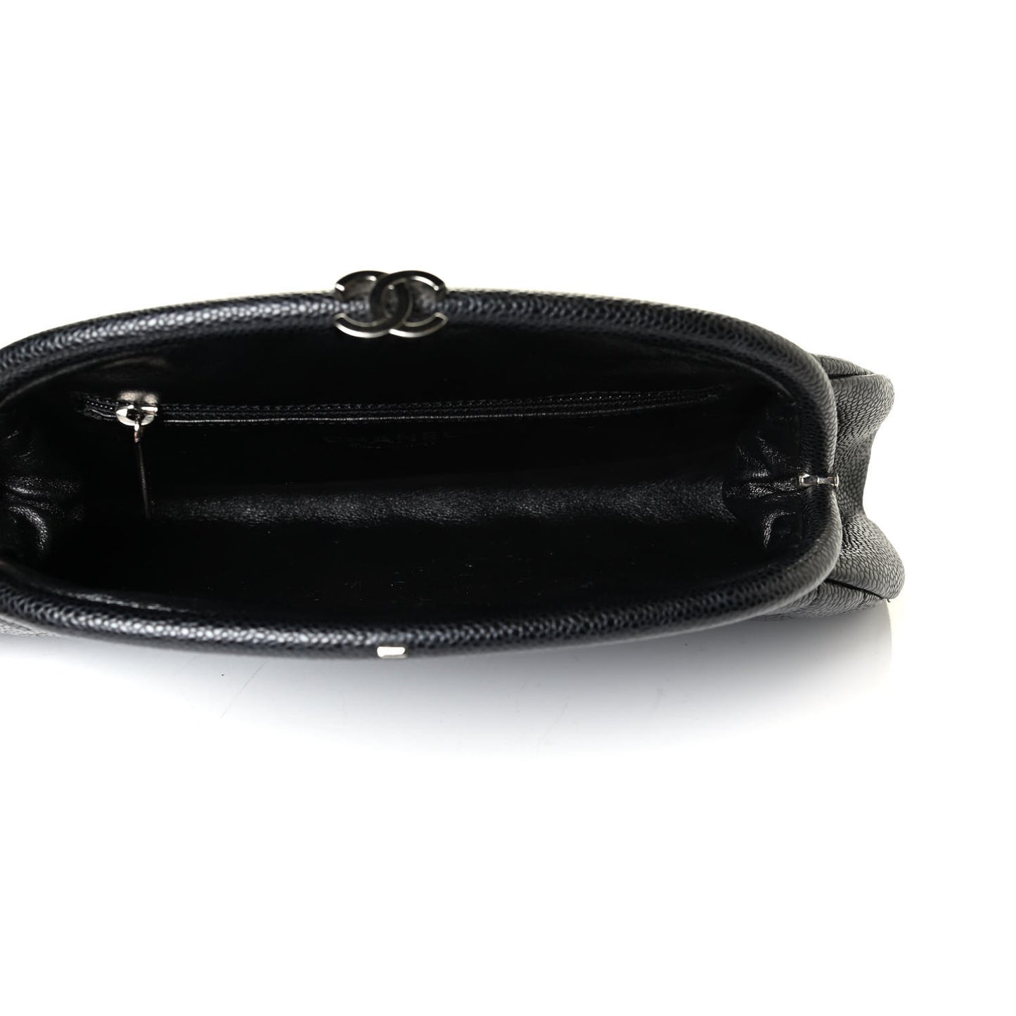 Caviar Quilted Timeless Clutch Black