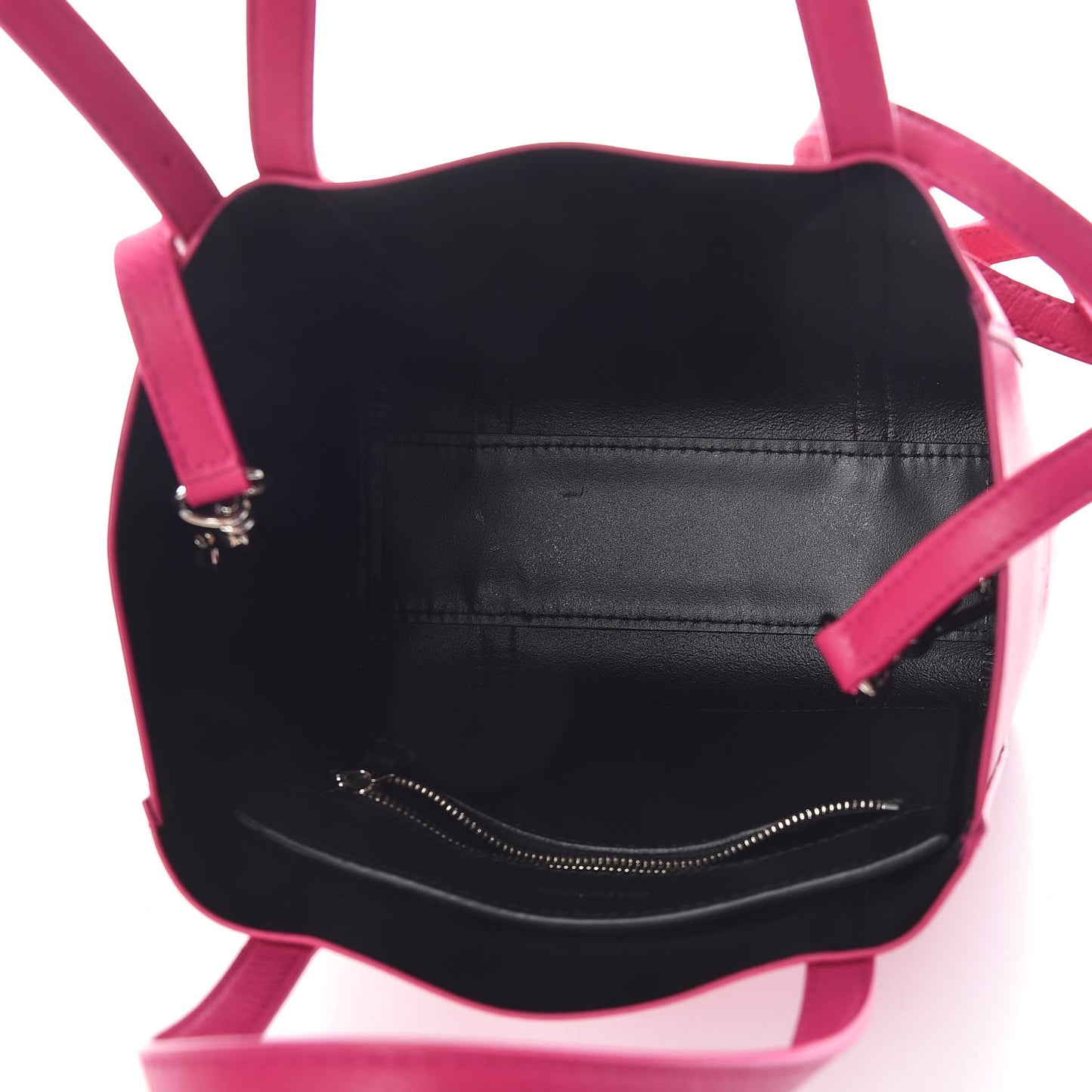 Calfskin XXS Everyday Tote Rose Magenta Black
