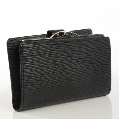 Louis Vuitton Epi French Purse Wallet Black 3 of 7