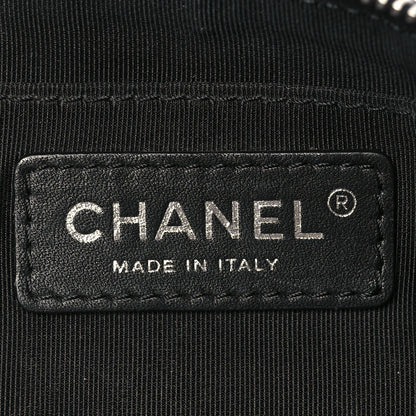 Chanel Crumpled Calfskin Quilted Casual Rock Waist Bag Fanny Pack Black 5 of 8