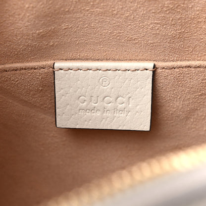 Gucci GG Supreme Monogram Textured Dollar Calfskin Web Small Ophidia Dome Shoulder Bag Beige Ebony Mystic White 6 of 9