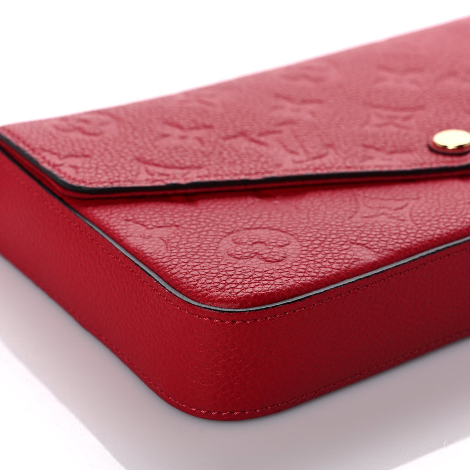 Louis Vuitton Empreinte Pochette Felicie Chain Wallet Scarlet 9 of 11