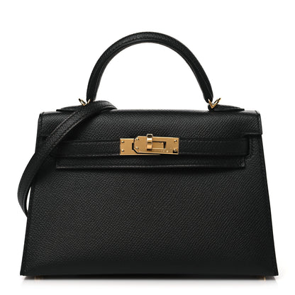Hermes Epsom Mini Kelly Sellier 20 Black 1 of 11