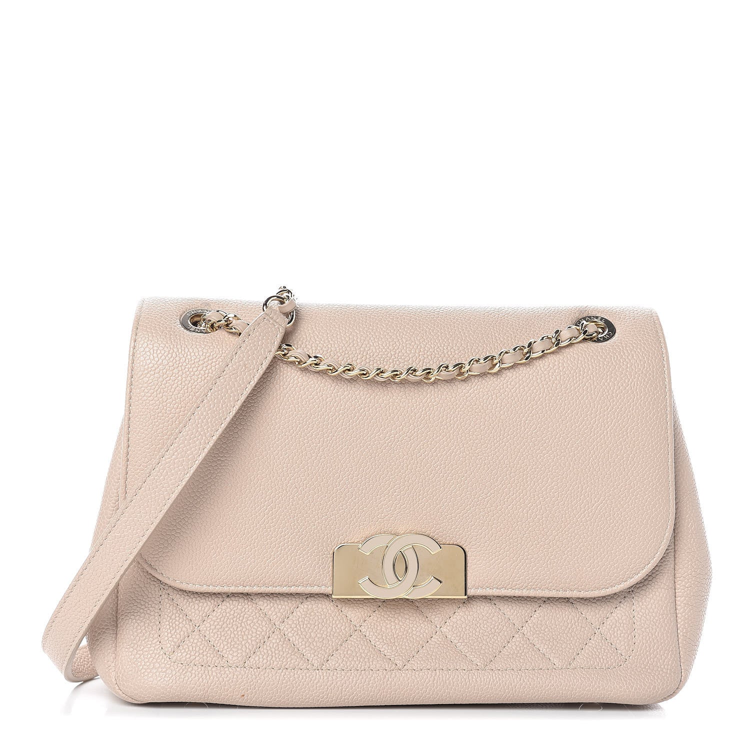 Chanel Caviar Small Flap Light Beige 1 of 9