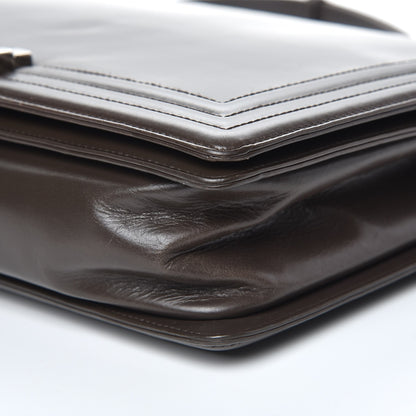 Chanel Glazed Calfskin Large Boy Flap Brown 11 of 12