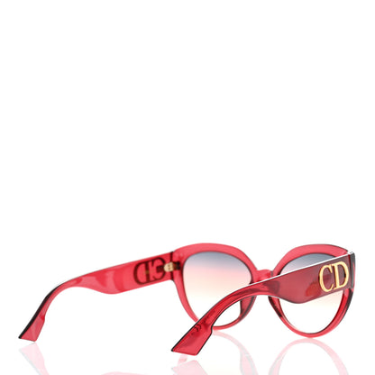 Christian Dior Acetate DDiorF Cat Eye Sunglasses Burgundy 4 of 8