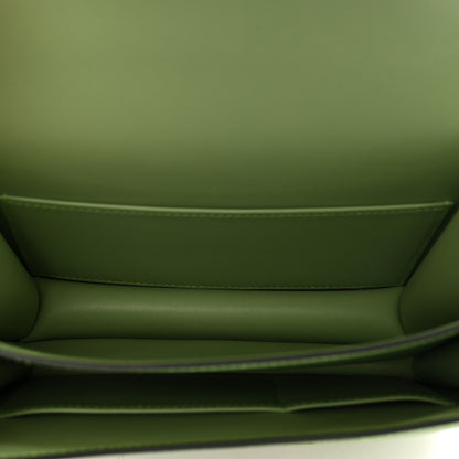 Hermes Epsom Shiny Alligator Lizard Constance 18 Vert Criquet Cactus Beige Sable Ombre 7 of 12