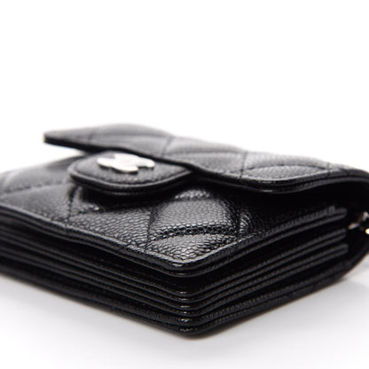 Chanel Caviar Quilted Flap Card Holder On Chain Black 7 of 12