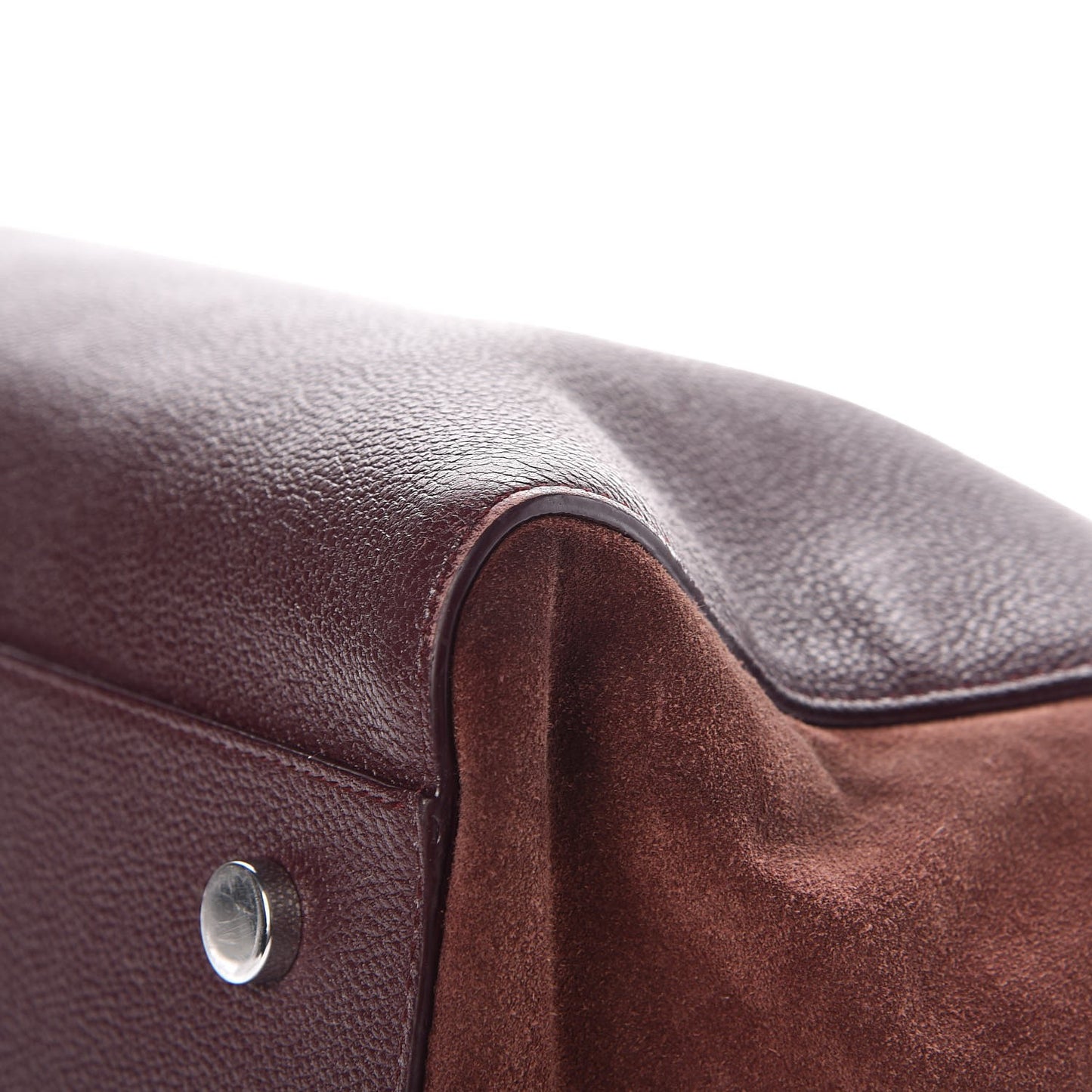 Grained Calfskin Suede Medium Cabas Rive Gauche Amaranto