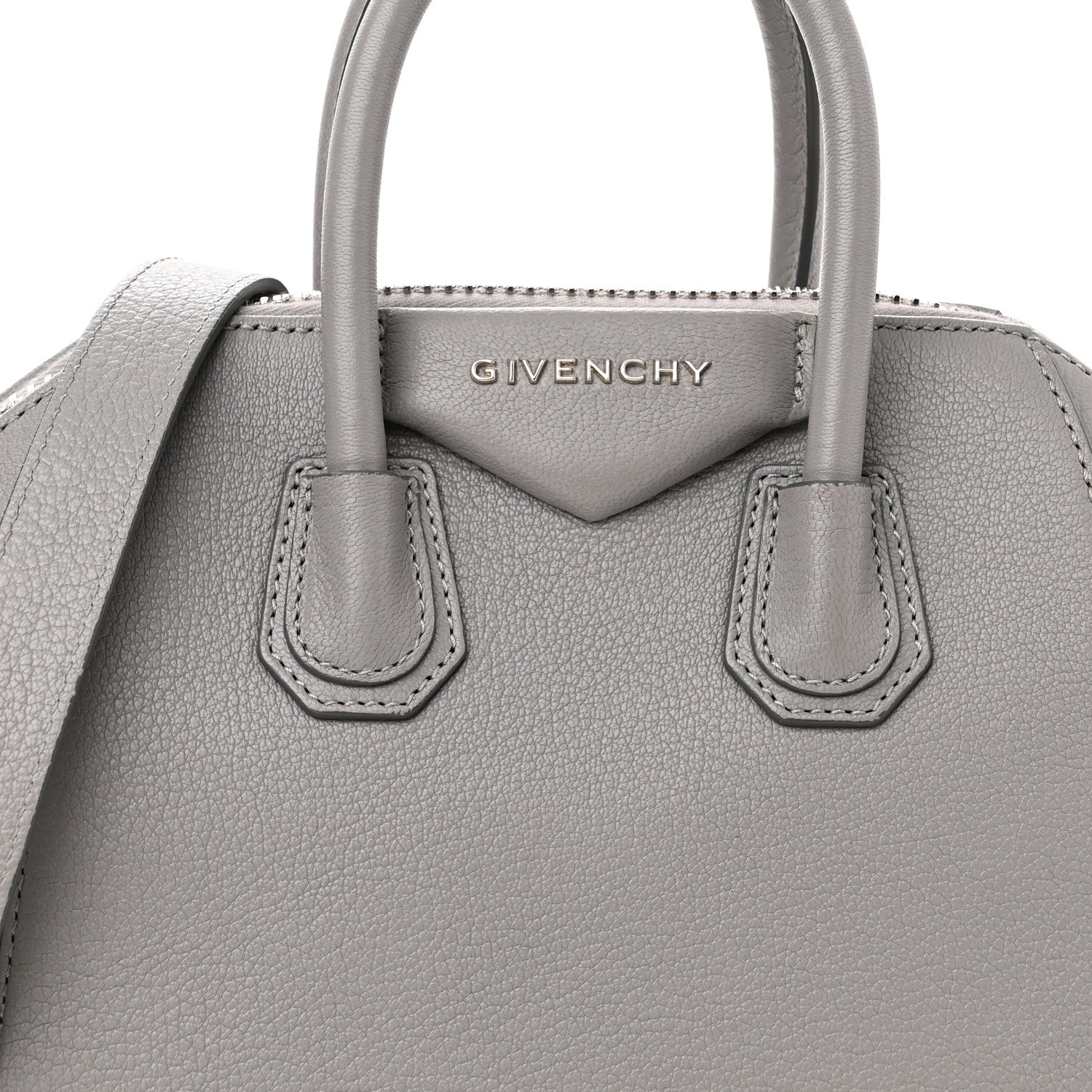 Givenchy Sugar Goatskin Mini Antigona Pearl Grey 8 of 11