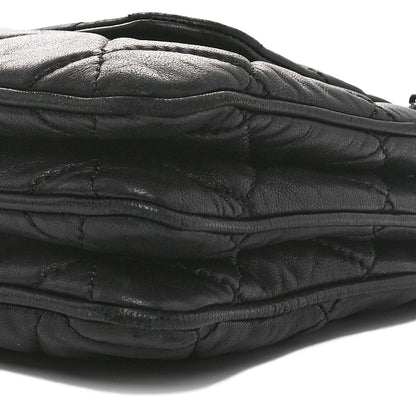 Chanel Lambskin Quilted Chanel 3 Accordion Flap Bag Black 10 of 10