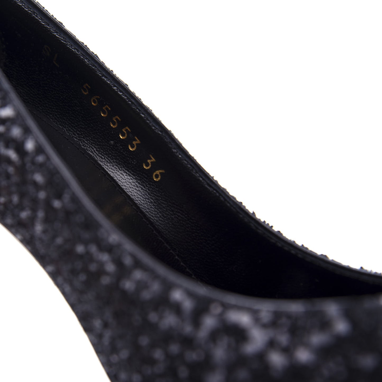 Glitter Opyum 100 Pumps 36 Black
