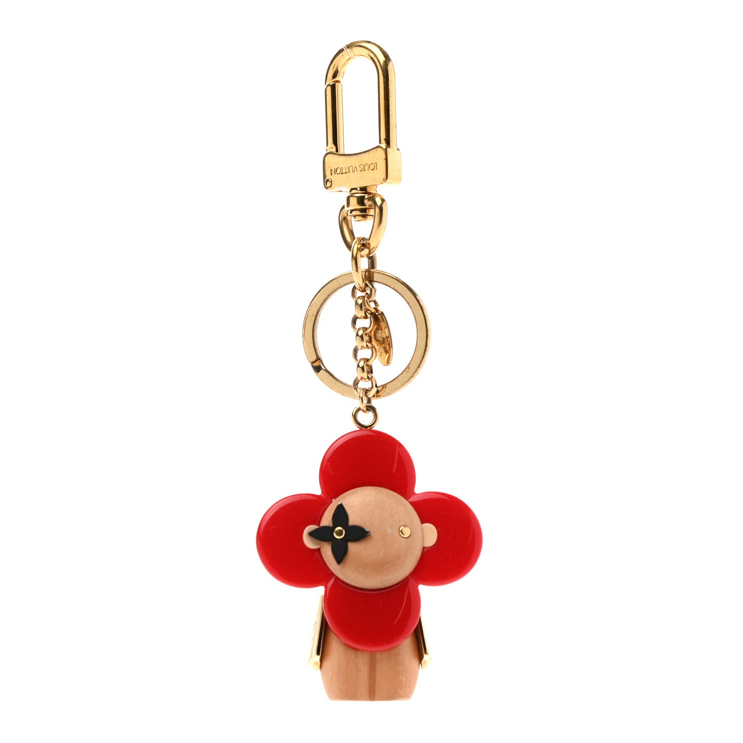 Louis Vuitton Resin Wood Vivienne Bag Charm Red 1 of 7