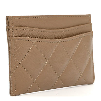 Chanel Caviar Quilted Card Holder Brown 3 of 9