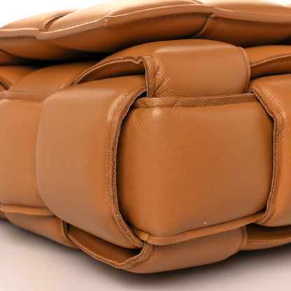 Bottega Veneta Lambskin Maxi Intreccio Padded Chain Cassette Crossbody Bag Caramel 8 of 9