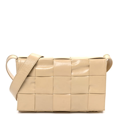 Bottega Veneta Paper Calfskin Maxi Intrecciato Cassette Crossbody Bag Porridge 1 of 13