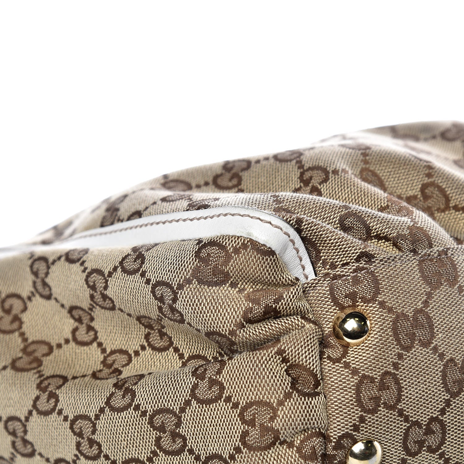 Gucci Monogram D Gold Tote Off White 10 of 18