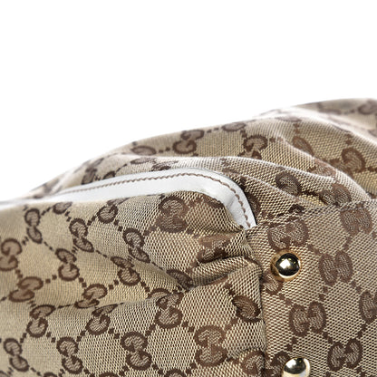 Gucci Monogram D Gold Tote Off White 10 of 18