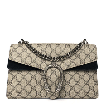 Gucci GG Supreme Monogram Small Dionysus Shoulder Bag Black 1 of 9