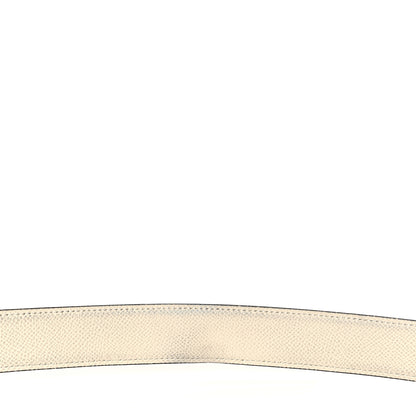 Hermes Epsom 32mm Guilloche H Belt 100 Bleu Indigo White 7 of 8