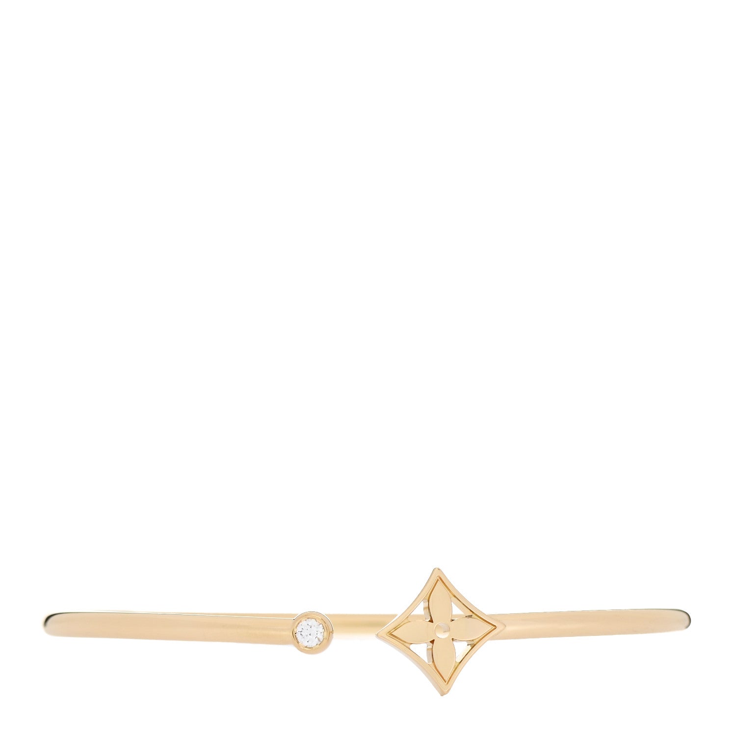 Louis Vuitton 18K Yellow Gold Diamond Idylle Blossom Twist Bracelet 1 of 4