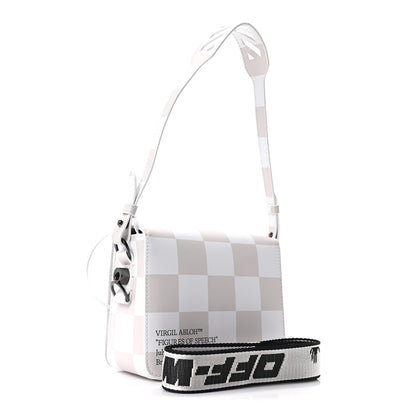 Off-White Calfskin Figures of Speech Binder Clip Bag White Beige 2 of 9