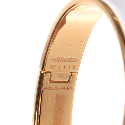 Hermes Enamel Narrow Clic Clac H Bracelet PM White 4 of 4