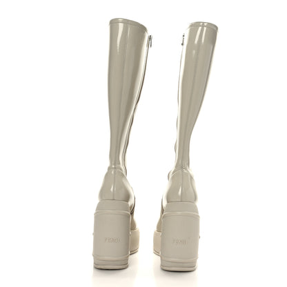 Fendi Technical Patent Fashion Show Platform 140mm Tall Boots 40 Pietra 5 of 8