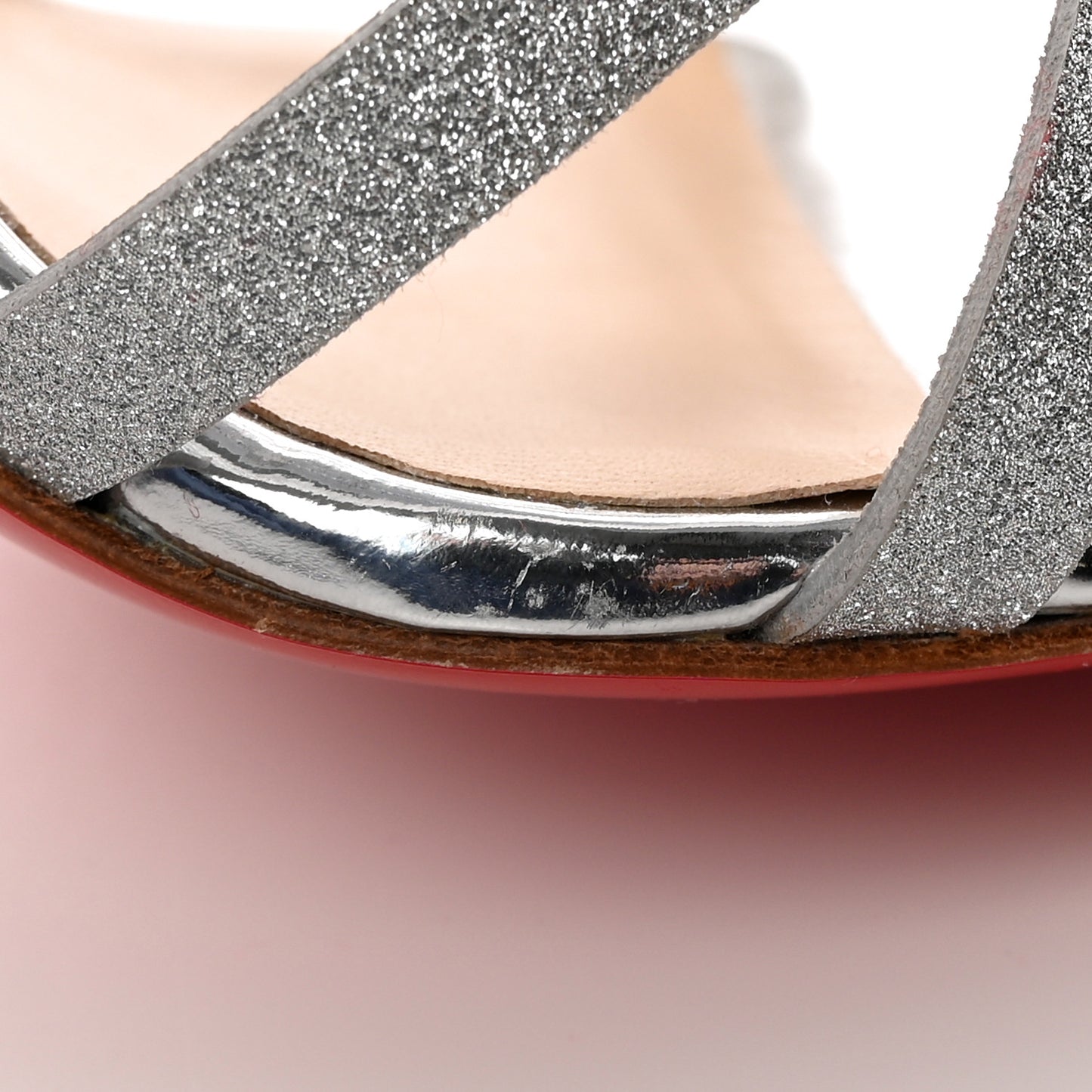 Glitter Renee 100 Sandals 38 Silver