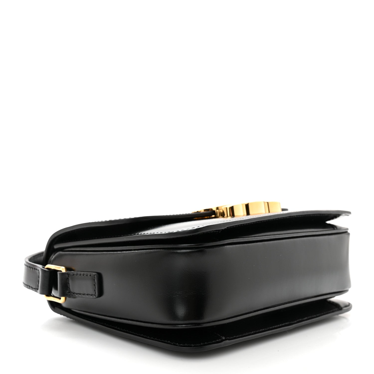 Celine Shiny Calfskin Teen Triomphe Black 3 of 9