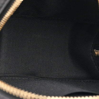 Chanel Shiny Lambskin Ribbon Quilted Round Clutch With Chain Black 5 of 11