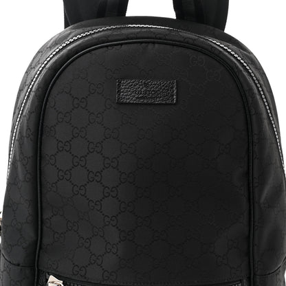 Gucci Nylon Monogram Slim Backpack Black 8 of 12