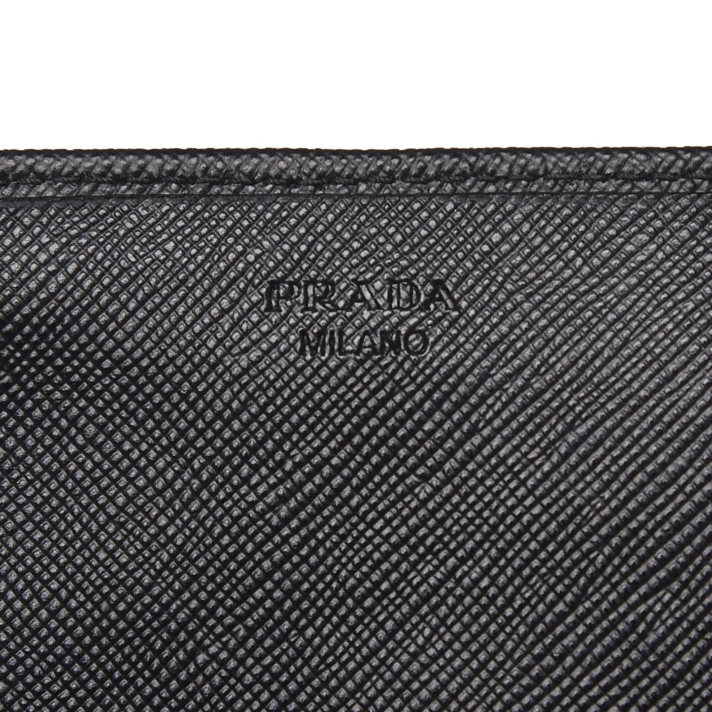 Saffiano Metal Continental Flap Wallet Nero Black