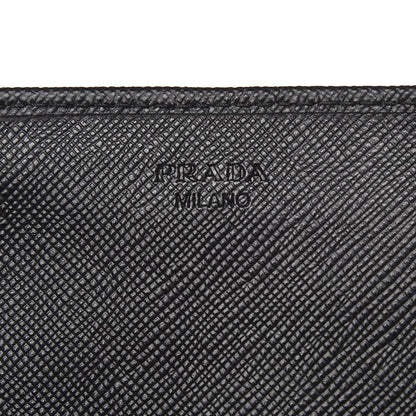 Prada Saffiano Metal Continental Flap Wallet Nero Black 6 of 8